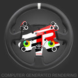 Porsche Imprimé Carbone Forgé et Peau Jaune