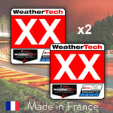 2 x Red Custom Number GTLM IMSA WeatherTech Number Plates