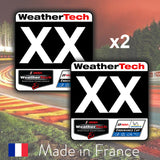 2 x Black Custom Number DPi IMSA WeatherTech Number Plates