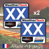 2 x Blue Custom Number LMP2 IMSA WeatherTech Number Plates