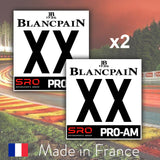 2 x 2019 Custom Number BlancPain PRO-AM Number Plates