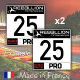 2 x 2020 Custom Number 24H Spa Pro Number Plates