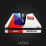 White BMW M8 RLL IMSA Livery