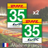 2 x 2018 Green Custom Number LMGTE Pro Number Plates