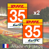 2 x 2018 Orange Custom Number LMGTE AM Number Plates