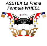 Flat view of the sticker