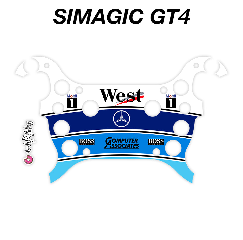 Mika Hakkinen Classic F1 Helmet Sticker Kit for Simagic GT4 – Lovely ...