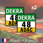 2 x 2017 Custom Number ADAC DEKRA Number Plates