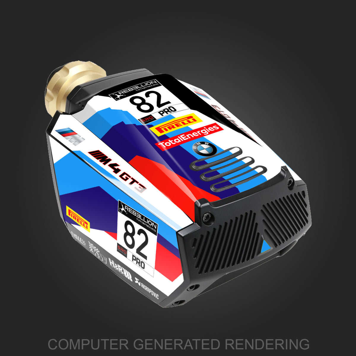 BMW M4 GT3 Inspired Sticker Skin for MOZA R16/R21 – Lovely Stickers