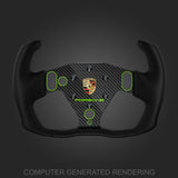 Printed Carbon Green Porsche Livery
