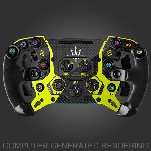 Printed Carbon Maserati Yellow Lines Livery