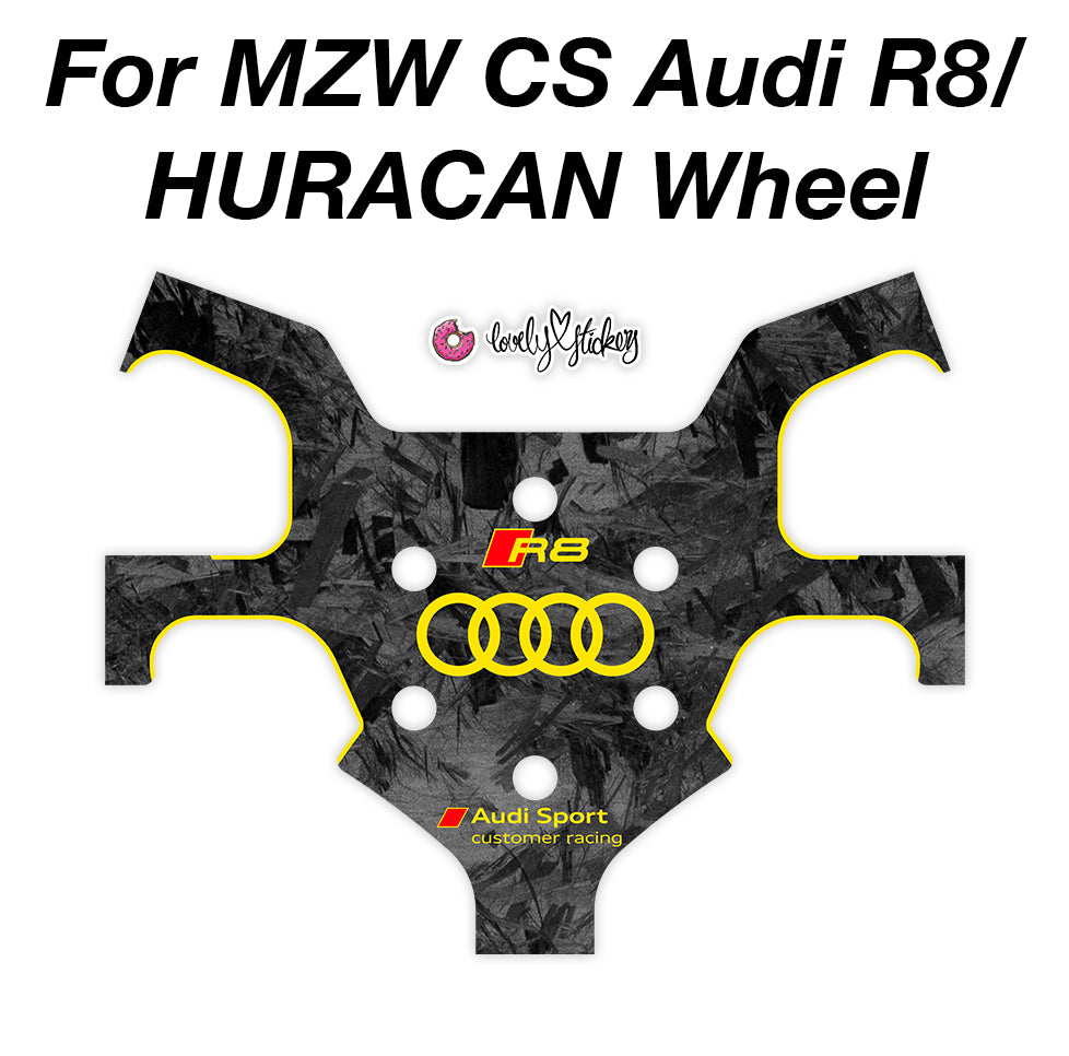 Audi R8 Sticker Id Printed Forged Carbon Audi R8 GT3