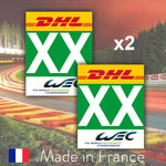 2 x 2018 Green Custom Number LMGTE Pro 24H Le Mans Number Plates
