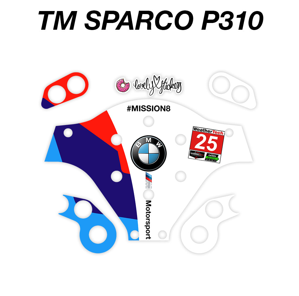 25 White BMW M8 RLL IMSA Livery – Lovely Stickers