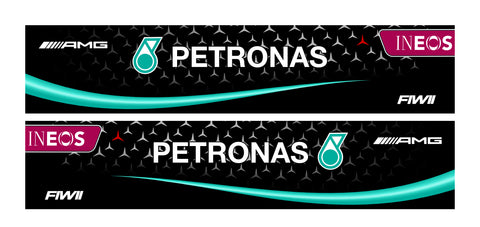 34cm x 7cm x 2 2020 "Black lives Matter" AMG Petronas Mercedes F1 Livery