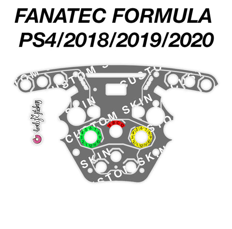 CUSTOM Fanatec Formula PS4/2018/2019/2020 Wheel Skin