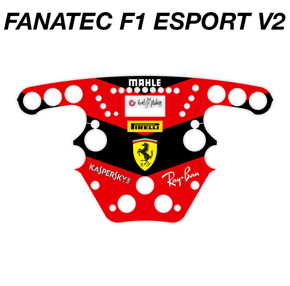 Ferrari Racing Number Stickers Ferrari F1 Sticker Kit for Fanatec F1 Esports – Lovely Stickers