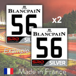 2 x 2019 Custom Number BlancPain SILVER Number Plates